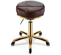 Tabouret de beauté professionnel avec roulettes, hauteur rotative et réglable, pour techniciens de salon et coiffeurs, solution d'assise durable et confortable