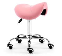 Tabouret de beauté rond réglable, chaise hydraulique à roulettes, siège pivotant moderne avec roulettes, chaise de salon de spa, assise de beauté confortable pour l'équilibre et le soutien