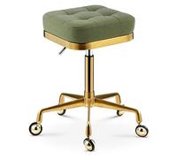 Tabouret De Beauté Tabouret Roulant à 360° sur roulettes, Tabouret Pivotant Réglable en Hauteur Tabouret De Barbier Banc De Beauté Professionnel pour Cuisine, Salon, Bar, Massage