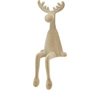 Tabouret de bord Elan brun 31cm Set de 3 décorations de Noël