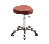 Tabouret De Bureau Ergonomique À Hauteur Hydraulique, Chaise À roulettes en Cuir PU, Rembourrage Épais, for Salon, Cuisine Et Bureau, Charge Maximale: 440lb(Color2)