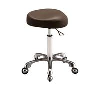Tabouret De Bureau Ergonomique À Hauteur Hydraulique, Chaise À roulettes en Cuir PU, Rembourrage Épais, for Salon, Cuisine Et Bureau, Charge Maximale: 440lb(Color3)