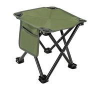 Tabouret de camping pliable - Chaise portable compacte légère de 30 cm, chaise de pique-nique d'extérieur respirante, tabouret de voyage avec poches latérales pratiques | Équipement pour la