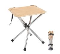 Tabouret de camping pliable portable pour la pêche | Support de siège léger en acier inoxydable pour le jardinage et la pêche en plein air