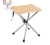 Tabouret de camping pliable portable pour la pêche | Support de siège léger en acier inoxydable pour le jardinage et la pêche en plein air