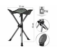 Semptec Tabouret trépied de camping pliable