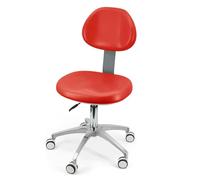 Tabouret de chaise dentaire pivotant à 360° en cuir PU pour une assise confortable dans les cliniques, les cabinets dentaires et les laboratoires
