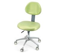 Tabouret de chaise dentaire pivotant à 360° en cuir PU pour une assise confortable dans les cliniques, les cabinets dentaires et les laboratoires