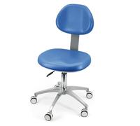 Tabouret de chaise dentaire pivotant à 360° en cuir PU pour une assise confortable dans les cliniques, les cabinets dentaires et les laboratoires