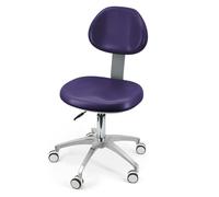 Tabouret de chaise dentaire pivotant à 360° en cuir PU pour une assise confortable dans les cliniques, les cabinets dentaires et les laboratoires