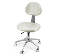 Tabouret de chaise dentaire pivotant à 360° en cuir PU pour une assise confortable dans les cliniques, les cabinets dentaires et les laboratoires