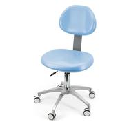 Tabouret de chaise dentaire pivotant à 360° en cuir PU pour une assise confortable dans les cliniques, les cabinets dentaires et les laboratoires