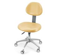 Tabouret de chaise dentaire pivotant à 360° en cuir PU pour une assise confortable dans les cliniques, les cabinets dentaires et les laboratoires