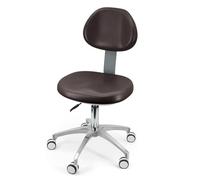 Tabouret de chaise dentaire pivotant à 360° en cuir PU pour une assise confortable dans les cliniques, les cabinets dentaires et les laboratoires
