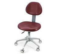 Tabouret de chaise dentaire pivotant à 360° en cuir PU pour une assise confortable dans les cliniques, les cabinets dentaires et les laboratoires