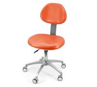 Tabouret de chaise dentaire pivotant à 360° en cuir PU pour une assise confortable dans les cliniques, les cabinets dentaires et les laboratoires