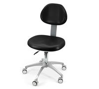 Tabouret de chaise dentaire pivotant à 360° en cuir PU pour une assise confortable dans les cliniques, les cabinets dentaires et les laboratoires