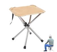 Tabouret de chaise portable, tabouret compact pliable - Chaise de tabouret de pêche en plein air | Pouvoir en acier inoxydable, siège de pack extérieur léger pour le camping, la pêche, la randonnée, l