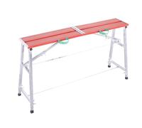 Tabouret de cheval pliable et réglable, capacité de 150 kg, plate-forme de travail portable pour décoration de la maison et peinture murale, solution d'échafaudage de 150 x 27 cm