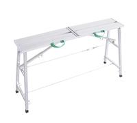Tabouret de cheval pliable réglable en alliage d'aluminium pour décoration de la maison et peinture murale, capacité de 150 kg (140 x 27 cm)