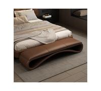 Tabouret de Chevet Chambre à Coucher léger Luxe, Banc Long Design, canapé Haut Gamme Simple et Moderne pour s’asseoir au lit(Coffee)