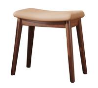 Tabouret de coiffeuse avec coussin de selle de 45,7 cm - Pour chambre à coucher, salon - Tabouret en cuir rembourré - Banc ottoman