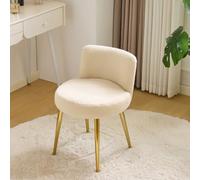 Tabouret de Coiffeuse avec Coussin Moelleux, Chaise de Coiffeuse compacte pour Table de Toilette de Chambre