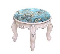 Tabouret de coiffeuse carré imperméable, tabouret de coiffeuse rembourré, repose-pieds et banc à chaussures, chaise de table de maquillage rectangulaire, style baroque, capacité de charge de 175 kg