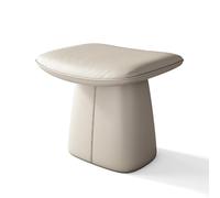 Tabouret de coiffeuse, chaise de maquillage en bois massif avec coussin de selle, banc de dressing pour chambre à coucher, entrée/piano, 43,2 cm (50 x 35 x 43 cm, gris)