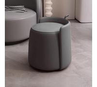 Tabouret de coiffeuse confortable avec design rond moderne pour chambre à coucher ou salon