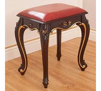 Tabouret de coiffeuse élégant à motif floral - Chaise de coiffeuse sans accoudoirs pour maquillage, tabouret de maquillage élégant pour chambre à coucher, siège de coiffeuse chic avec moulures