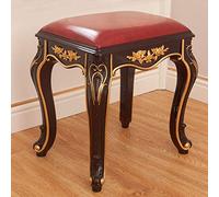 Tabouret de coiffeuse élégant à motif floral - Chaise de coiffeuse sans accoudoirs pour maquillage, tabouret de maquillage élégant pour chambre à coucher, siège de coiffeuse chic avec moulures