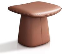 Tabouret de coiffeuse en bois massif avec repose-pieds pour chambre à coucher avec coussin de selle pour entrée ou piano