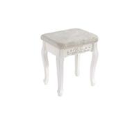 Tabouret de coiffeuse en bois mdf blanc crème 19_0000469