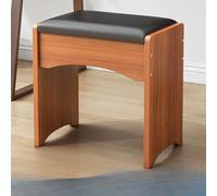 Tabouret de coiffeuse en bois rembourré - Banc de piano confortable - Tabouret à langer simple pour dressing, entrée, chambre à coucher - Assise élégante et polyvalente (C)