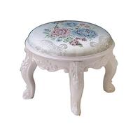 Tabouret de coiffeuse imperméable carré rembourré pour table de maquillage, repose-pieds et banc à chaussures, style baroque, capacité de charge de 175 kg, design rectangulaire élégant