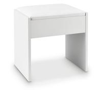 Tabouret de coiffeuse Melly Blanc