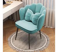 Tabouret de coiffeuse moderne du milieu du siècle avec dossier rembourré doux pour une assise confortable dans la salle à manger ou la chambre à coucher