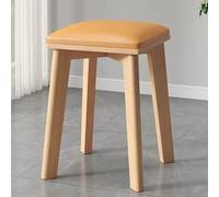 Tabouret de coiffeuse moderne rembourré avec coussinets antidérapants, chaise de maquillage en bois pour chambre à coucher ou dressing, montage facile
