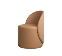 Tabouret de coiffeuse pivotant à 360° - Pouf rembourré rembourré avec dossier pour chambre à coucher, salle de maquillage, salon - Idéal pour les coiffeuses