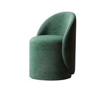 Tabouret de coiffeuse pivotant à 360° - Pouf rembourré rembourré avec dossier pour chambre à coucher, salle de maquillage, salon - Idéal pour les coiffeuses