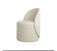 Tabouret de coiffeuse pivotant à 360° - Pouf rembourré rembourré avec dossier pour chambre à coucher, salle de maquillage, salon - Idéal pour les coiffeuses