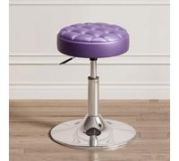 Tabouret de coiffeuse pivotant en cuir PU hydraulique réglable en hauteur | Pivotant à 360°, hauteur 39-54 cm, mousse épaisse, base en acier. Cuir synthétique facile à nettoyer. Idéal pour salon