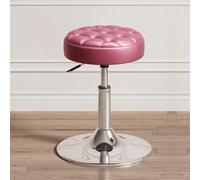 Tabouret de coiffeuse pivotant en cuir PU hydraulique réglable en hauteur | Pivotant à 360°, hauteur 39-54 cm, mousse épaisse, base en acier. Cuir synthétique facile à nettoyer. Idéal pour salon