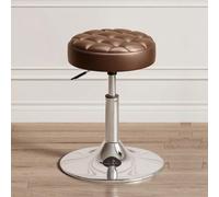 Tabouret de coiffeuse pivotant en cuir PU hydraulique réglable en hauteur | Pivotant à 360°, hauteur 39-54 cm, mousse épaisse, base en acier. Cuir synthétique facile à nettoyer. Idéal pour salon