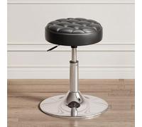 Tabouret de coiffeuse pivotant en cuir PU hydraulique réglable en hauteur | Pivotant à 360°, hauteur 39-54 cm, mousse épaisse, base en acier. Cuir synthétique facile à nettoyer. Idéal pour salon
