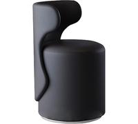 Tabouret de coiffeuse pivotant robuste avec dossier | Chaise de maquillage ronde pour dressing - Ottomane rotative à 360°