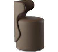 Tabouret de coiffeuse pivotant robuste avec dossier | Chaise de maquillage ronde pour dressing - Ottomane rotative à 360°