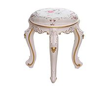 Tabouret de coiffeuse rectangulaire en tissu imperméable - Repose-pieds carré rembourré pour table de maquillage et banc à chaussures Design baroque Capacité de charge 175 kg