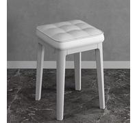 Tabouret de coiffeuse rembourré moderne et élégant, repose-pieds confortable pour salle de maquillage, salle de bain et salon, siège tendance pour la décoration de la maison et la routine de beauté
